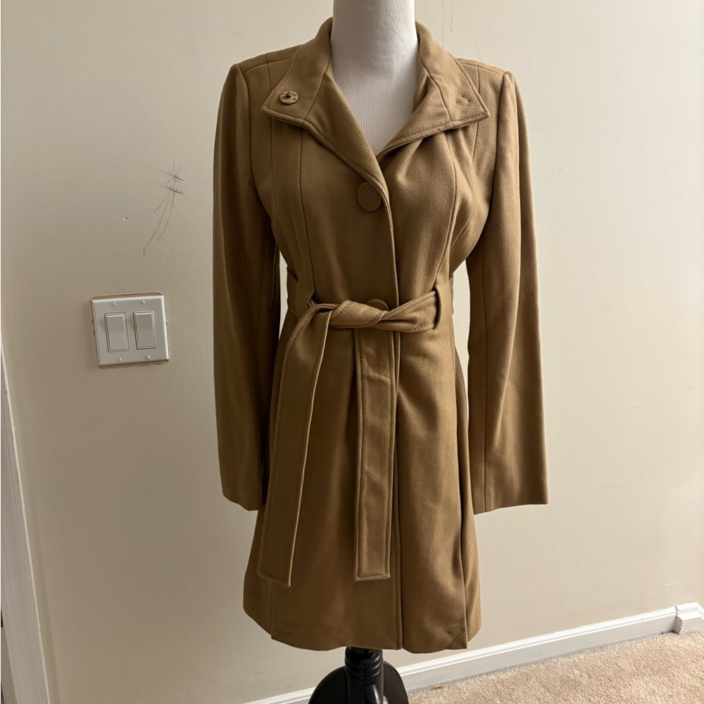Michael Kors Wool Blend Belted Coat